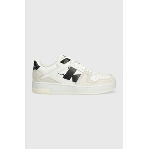 Sneakers boty Calvin Klein Jeans BASKET CUPSOLE LACEU bílá barva, YW0YW01051