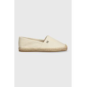 Espadrilky Tommy Hilfiger ESSENTIAL ESPADRILLE béžová barva, FW0FW07458