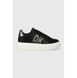 Kožené sneakers boty Dkny Marian černá barva, K2305134