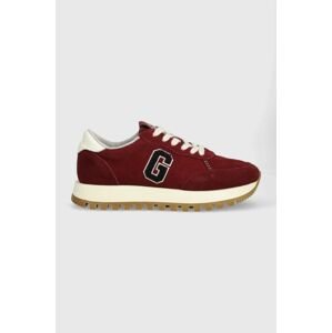 Semišové sneakers boty Gant Caffay vínová barva, 27533167.G554
