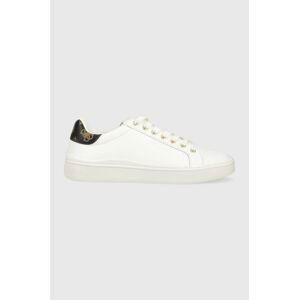 Kožené sneakers boty Guess FL7BNN LEA12 bílá barva, BONNY