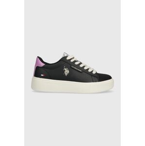 Sneakers boty U.S. Polo Assn. ASHLEY černá barva, ASHLEY001W/CYH1