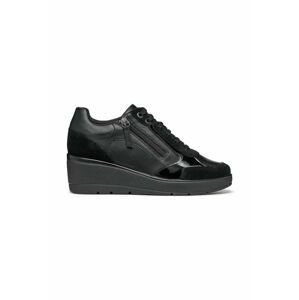 Kožené sneakers boty Geox D ILDE C černá barva, D36RAC 05422 C9999