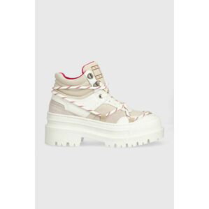 Sneakers boty Tommy Jeans TJW HYBRID BOOT bílá barva, EN0EN02338
