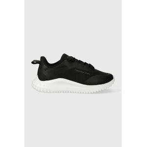 Sneakers boty Calvin Klein Jeans EVA RUNNER LACEUP MESH WN černá barva, YW0YW01215