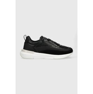Sneakers boty Calvin Klein FLEXI RUNNER LACE UP - EPI MONO černá barva, HW0HW01662