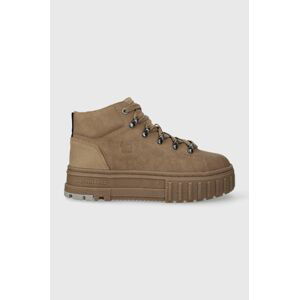 Sneakers boty G-Star Raw LHANA MID TMB NUB hnědá barva, 2341055706.TPE