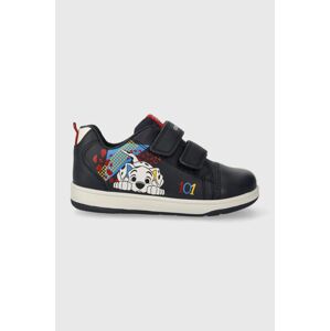 Dětské kožené sneakers boty Geox x Disney tmavomodrá barva