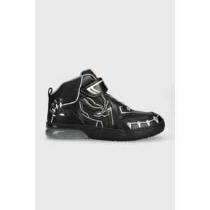 Dětské sneakers boty Geox x Marvel černá barva