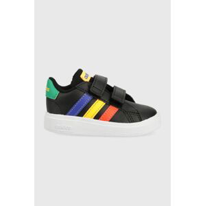 Dětské sneakers boty adidas GRAND COURT 2. CF černá barva