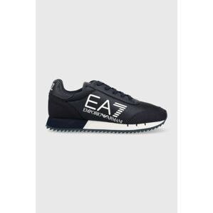 Dětské sneakers boty EA7 Emporio Armani tmavomodrá barva