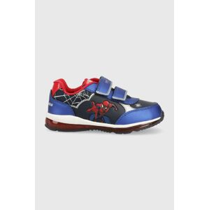 Dětské sneakers boty Geox x Marvel, Spider-Man tmavomodrá barva