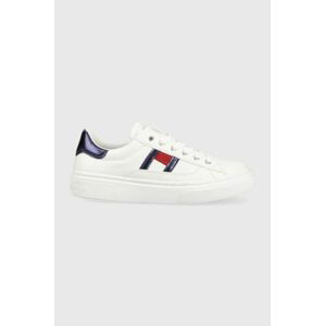 Dětské sneakers boty Tommy Hilfiger bílá barva