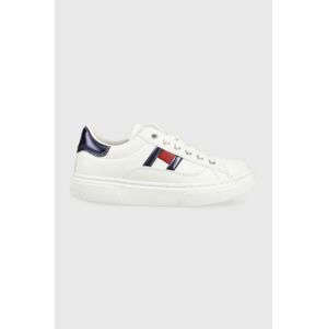 Dětské sneakers boty Tommy Hilfiger bílá barva