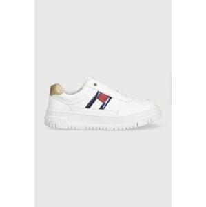 Dětské sneakers boty Tommy Hilfiger bílá barva