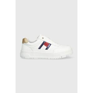 Dětské sneakers boty Tommy Hilfiger bílá barva