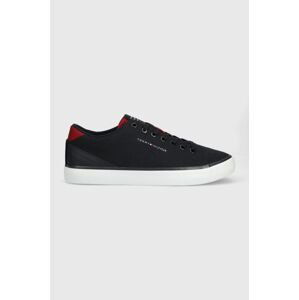 Tenisky Tommy Hilfiger TH HI VULC CORE LOW pánské, tmavomodrá barva, FM0FM04685