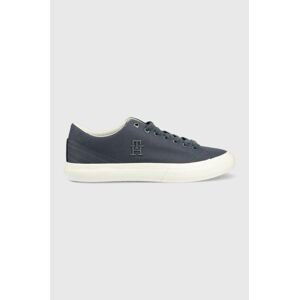 Tenisky Tommy Hilfiger TH HI VULC STREET LOW pánské, tmavomodrá barva, FM0FM04688