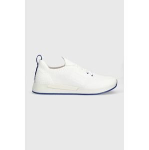 Sneakers boty Tommy Jeans TJM KNITTED RUNNER bílá barva, EM0EM01225