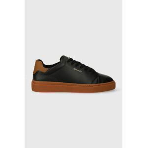 Kožené sneakers boty Gant Mc Julien černá barva, 27631222.G033