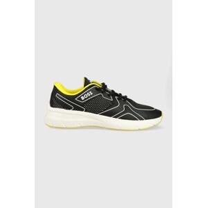 Sneakers boty BOSS Owen černá barva, 50498933