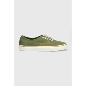 Tenisky Vans Authentic pánské, zelená barva, VN0009PVZBF1