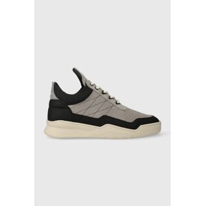 Kožené sneakers boty Filling Pieces Low Top Tweek šedá barva, 10127681878