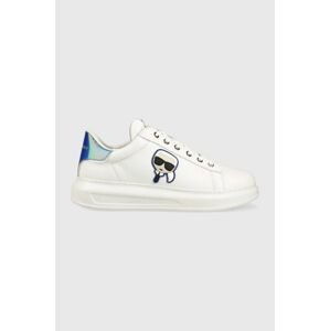 Kožené sneakers boty Karl Lagerfeld KAPRI MENS bílá barva, KL52530G