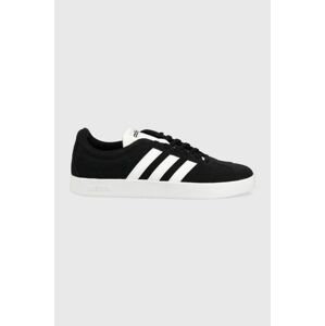 Semišové sneakers boty adidas COURT černá barva, DA9853-CBLACK/FTW
