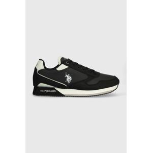 Sneakers boty U.S. Polo Assn. NOBIL černá barva, NOBIL003M/CHY4