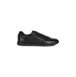 Kožené sneakers boty Geox U CORDUSIO D černá barva, U36FWD 00046 C9999