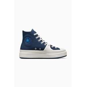 Kecky Converse Chuck Taylor All Star Construct pánské, tmavomodrá barva, A04521C