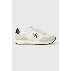 Sneakers boty Calvin Klein Jeans RETRO RUNNER SU-NY MONO bílá barva, YM0YM00746