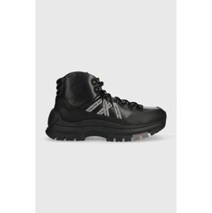Sneakers boty Calvin Klein Jeans HIKING LACE UP BOOT LTH černá barva, YM0YM00805