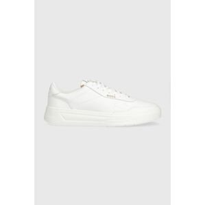 Kožené sneakers boty BOSS Baltimore bílá barva, 50502893