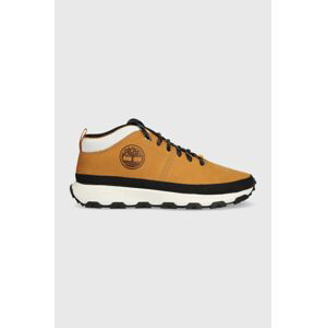 Boty Timberland Winsor Trail Mid Leather béžová barva, TB0A5TWV2311