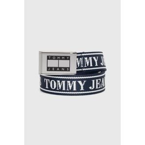 Pásek Tommy Jeans pánský, tmavomodrá barva