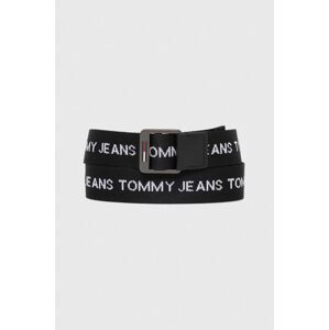 Pásek Tommy Jeans pánský, černá barva