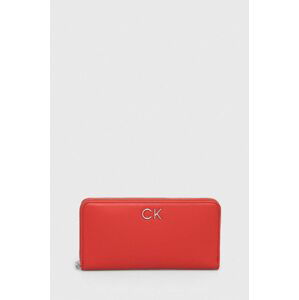 Peněženka Calvin Klein červená barva