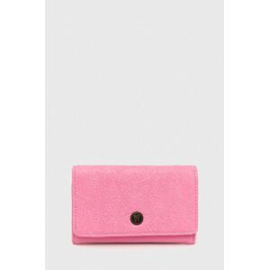 Peněženka Roxy růžová barva