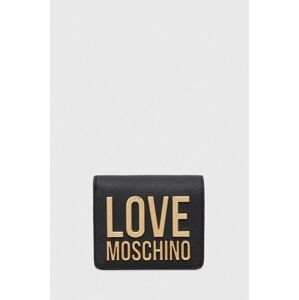 Peněženka Love Moschino černá barva