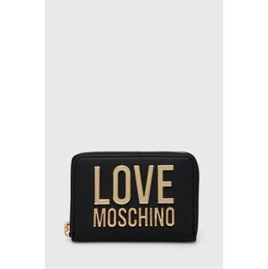 Peněženka Love Moschino černá barva