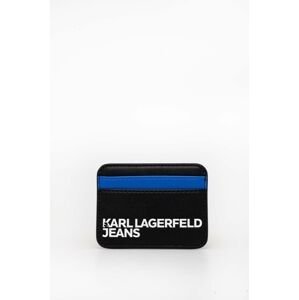 Pouzdro na karty Karl Lagerfeld Jeans černá barva