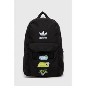 Dětský batoh adidas Originals x Andre Saraiva černá barva, velký, vzorovaný