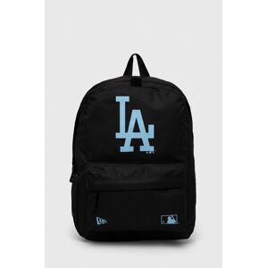 Batoh New Era černá barva, velký, s potiskem, LOS ANGELES DODGERS