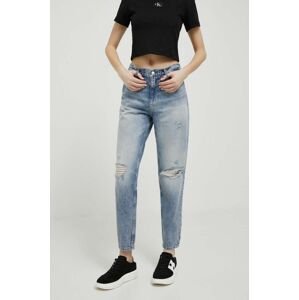 Bavlněné džíny Calvin Klein Jeans high waist