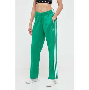 Tepláky adidas Originals zelená barva, s aplikací