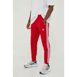 Tepláky adidas Originals Adicolor Classics 3-Stripes Pants červená barva, s aplikací, IM2111