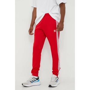 Tepláky adidas Originals Adicolor Classics SST Track Pants červená barva, s aplikací, IM4543
