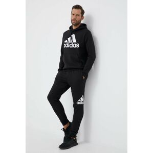 Tepláky adidas černá barva, s potiskem